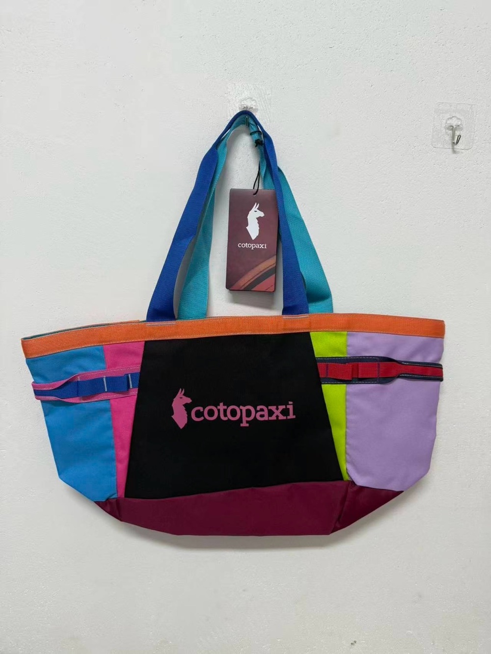cotopaxi Black and Multi-Color Panel Tote